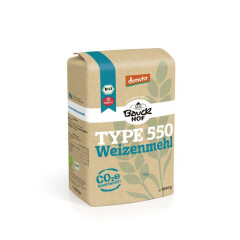 Bauckhof Weizenmehl Type 550 Demeter - Bio - 1000g x 8  -...