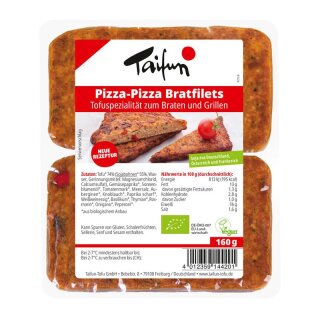 Taifun Pizza-Pizza Bratfilets - Bio - 160g x 8  - 8er Pack VPE