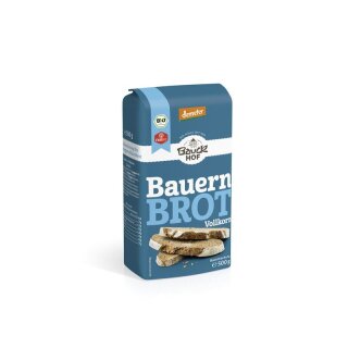 Bauckhof Bauernbrot Vollkorn Demeter - Bio - 500g x 6  - 6er Pack VPE