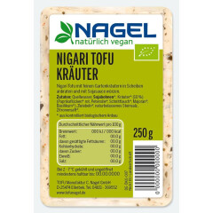 Nagel Tofu Nigari Tofu Kräuter - Bio - 250g x 6  -...