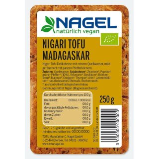 Nagel Tofu Nigari Tofu Madagaskar - Bio - 250g x 6  - 6er Pack VPE