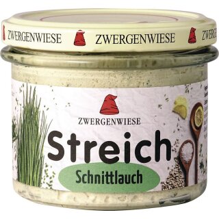 Zwergenwiese Schnittlauch Streich - Bio - 180g x 6  - 6er Pack VPE