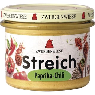 Zwergenwiese Paprika-Chili Streich - Bio - 180g x 6  - 6er Pack VPE