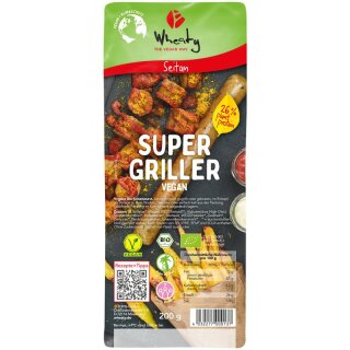 Wheaty Super Griller Vegan - Bio - 200g x 7  - 7er Pack VPE