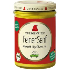 Zwergenwiese Feiner Senf - Bio - 160ml x 6  - 6er Pack VPE