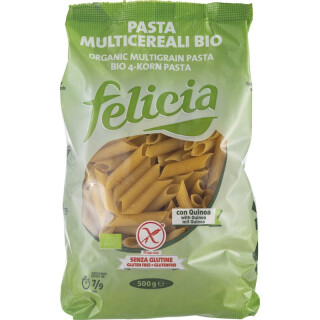 Felicia Bio Mais Reis Buchweizen und Quinoa Penne glutenfrei - Bio - 500g x 12  - 12er Pack VPE