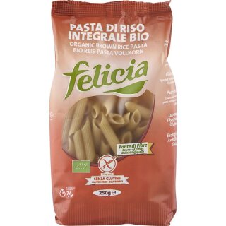 Felicia Bio Vollkornreis Penne glutenfrei - Bio - 250g x 12  - 12er Pack VPE