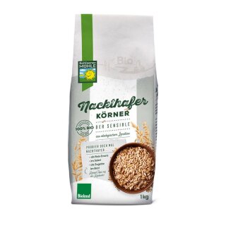 Bohlsener Mühle Nackthafer - Bio - 1kg x 6  - 6er Pack VPE