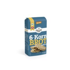 Bauckhof 6-Korn Brot Vollkorn Demeter - Bio - 500g x 6  -...