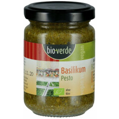 bio-verde Basilikum-Pesto - Bio - 125ml x 6  - 6er Pack VPE