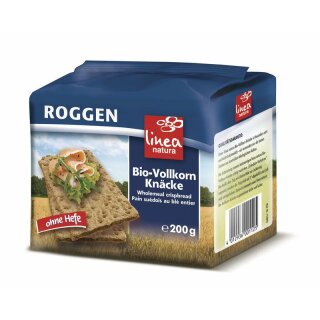 Linea Roggen Vollkorn Knäcke - Bio - 200g x 10  - 10er Pack VPE