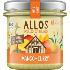 Allos aufs Brot Mango Curry - Bio - 140g x 6  - 6er Pack VPE