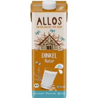 Allos Dinkel Natur Drink - Bio - 1l x 12  - 12er Pack VPE