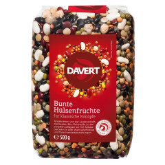 Davert Bunte Hülsenfrüchte - Bio - 500g x 8  -...