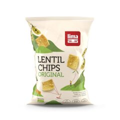 Lima Lentil Chips original - Bio - 90g x 12  - 12er Pack VPE