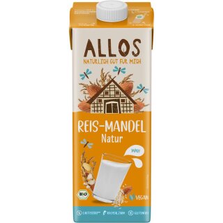 Allos Reis-Mandel Natur Drink - Bio - 1l x 6  - 6er Pack VPE