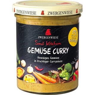 Zwergenwiese Soul Kitchen Gemüse Curry - Bio - 370g x 6  - 6er Pack VPE