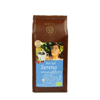 GEPA Café Sereno gemahlen entkoffeiniert - Bio - 250g x 6  - 6er Pack VPE