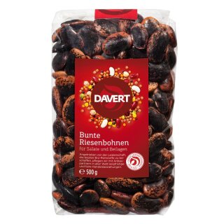 Davert Bunte Riesenbohnen - Bio - 500g x 8  - 8er Pack VPE