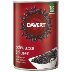 Davert Schwarze Bohnen - Bio - 0,24kg x 6  - 6er Pack VPE