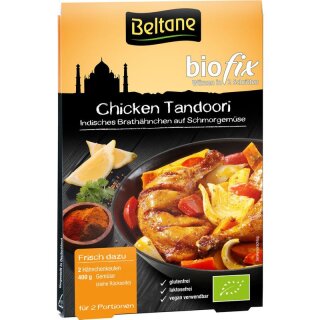 Beltane Biofix Chicken Tandoori glutenfrei lactosefrei - Bio - 21,5g x 10  - 10er Pack VPE