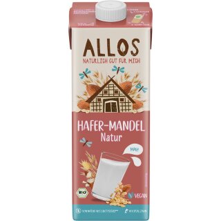 Allos Hafer-Mandel Natur Drink - Bio - 1l x 6  - 6er Pack VPE