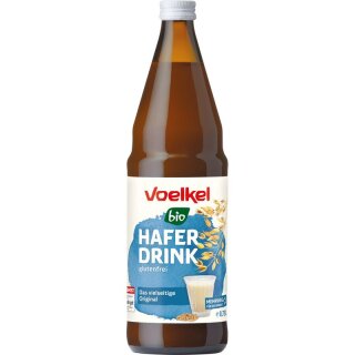 Voelkel Hafer Drink glutenfrei Mehrweg - Bio - 0,75l x 6  - 6er Pack VPE