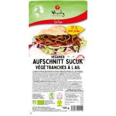 Wheaty Veganer Aufschnitt Sucuk - Bio - 100g x 10  - 10er...