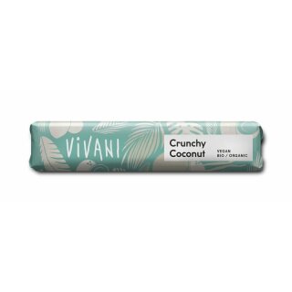 Vivani Crunchy Coconut Schokoriegel - Bio - 35g x 18  - 18er Pack VPE