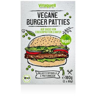 Vitaquell Vegane Burger Patties Bio - Bio - 160g x 6  - 6er Pack VPE