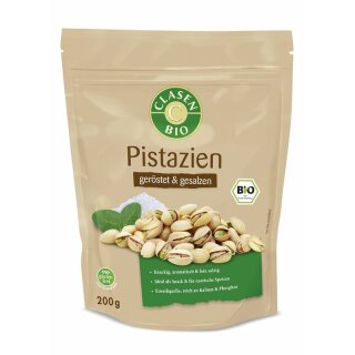 Clasen Bio Pistazien geröstet und gesalzen - Bio - 200g x 7  - 7er Pack VPE