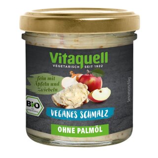 Vitaquell Veganes Schmalz ohne Palmöl Bio - Bio - 120g x 6  - 6er Pack VPE