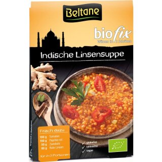 Beltane Biofix Indische Linsensuppe glutenfrei lactosefrei - Bio - 19,8g x 10  - 10er Pack VPE