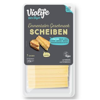Violife Scheiben Emmentaler Geschmack - 140g x 6  - 6er Pack VPE