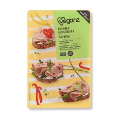 Veganz veganer Aufschnitt Paprika - 100g x 6  - 6er Pack VPE