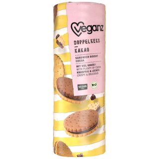 Veganz Doppelkeks Kakao - Bio - 330g x 12  - 12er Pack VPE