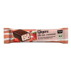 Veganz Choc Bar Strawberry - Bio - 35g x 18  - 18er Pack VPE