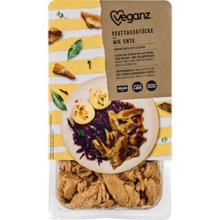 Veganz Festtagsstücke Wie Ente - 350g x 6  - 6er Pack VPE