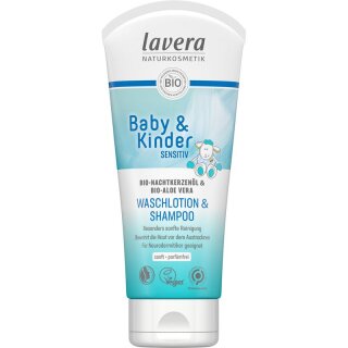 Lavera Baby & Kinder Sensitiv Waschlotion & Shampoo - 200ml