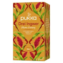 Pukka Drei Ingwer - Bio - 36g x 4  - 4er Pack VPE