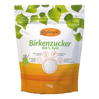 Birkengold Birkenzucker Beutel - 1kg x 6  - 6er Pack VPE