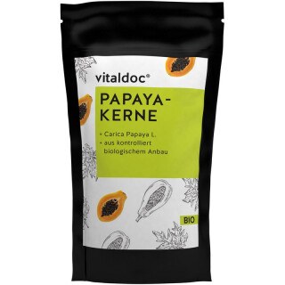 Gesund & Leben vitaldoc Papaya-Kerne - Bio - 30g x 12  - 12er Pack VPE