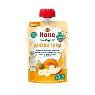 Holle Banana Lama Banane Apfel Mango & Aprikose - Bio - 100g x 12  - 12er Pack VPE