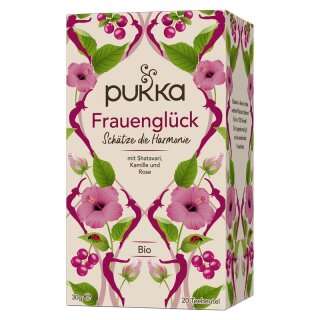 Pukka Kräutertee Frauenglück mit Shatavari Kamille und Rose 20 Teebeutel - Bio - 30g x 4  - 4er Pack VPE