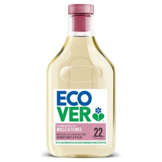 Ecover Feinwaschmittel Wolle & Feines Wasserlilie & Honigmelone 22WL 1L - 1l x 6  - 6er Pack VPE