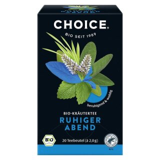 Choice Yogi Tea CHOICE Ruhiger Abend Bio - Bio - 40g x 6  - 6er Pack VPE