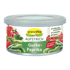 granoVita Veganer Brotaufstrich mit Gurke und Paprika -...