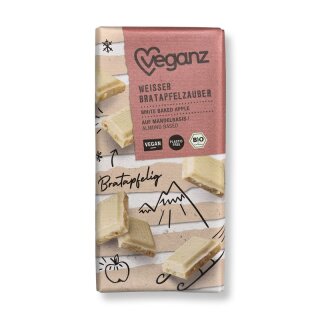 Veganz Schokolade Weißer Bratapfelzauber - Bio - 80g