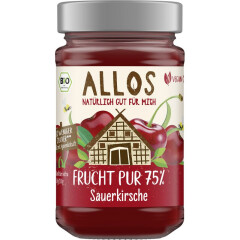Allos Frucht Pur 75% Sauerkirsche - Bio - 250g x 6  - 6er...