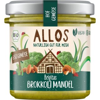 Allos Hof Gemüse Brigitas Brokkoli Mandel - Bio - 135g x 6  - 6er Pack VPE